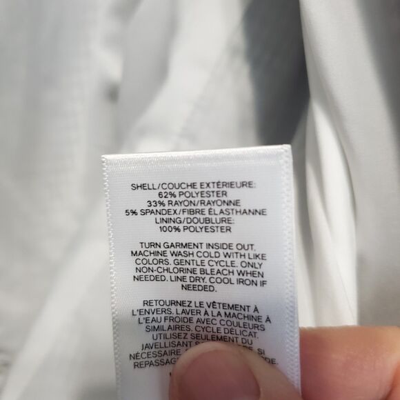 Express Women's Houndstooth Open Front Blazer with Zip Pockets Size 14 - Picture 6 of 6